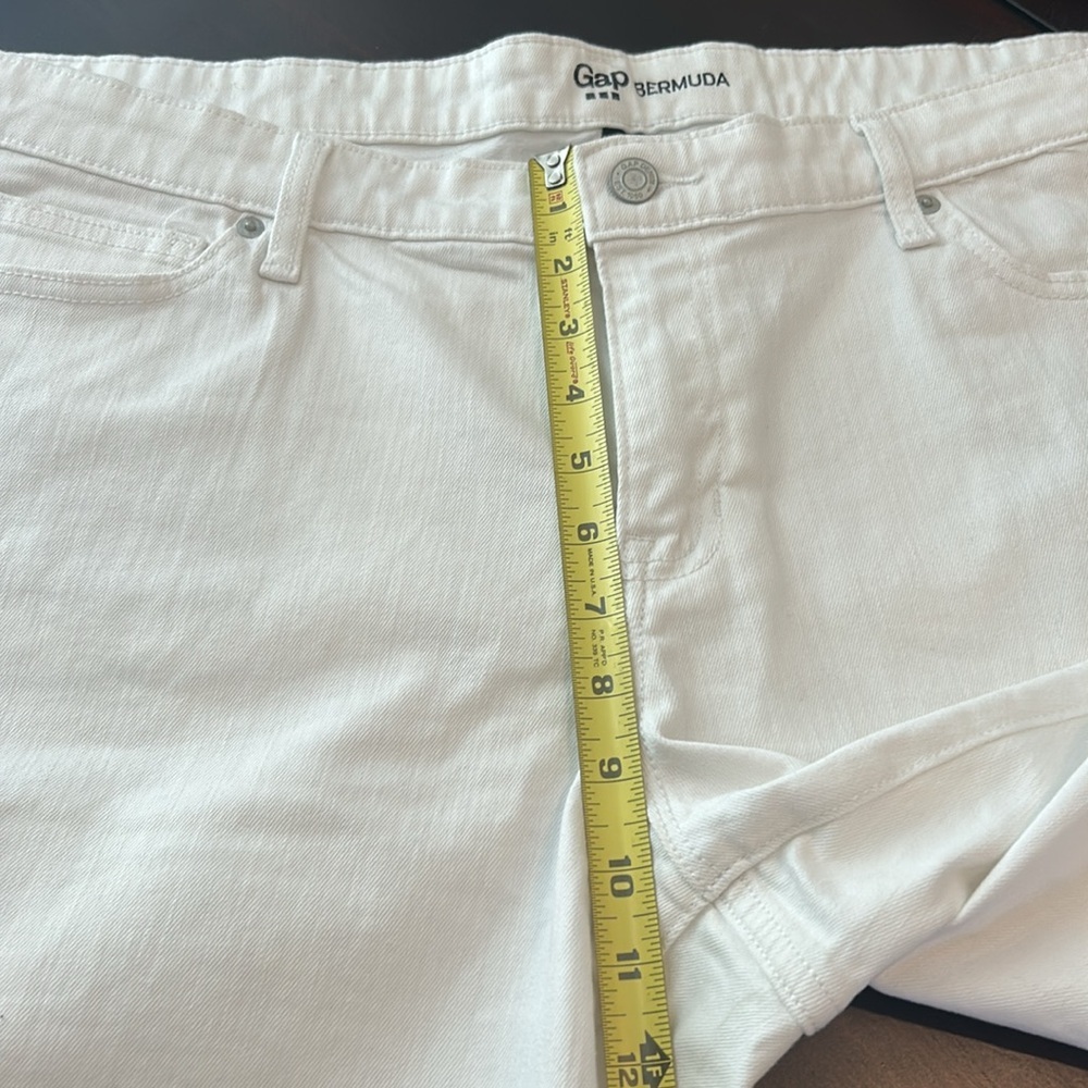 GAP White Bermuda Shorts Women Size 18 - Picture 5 of 13